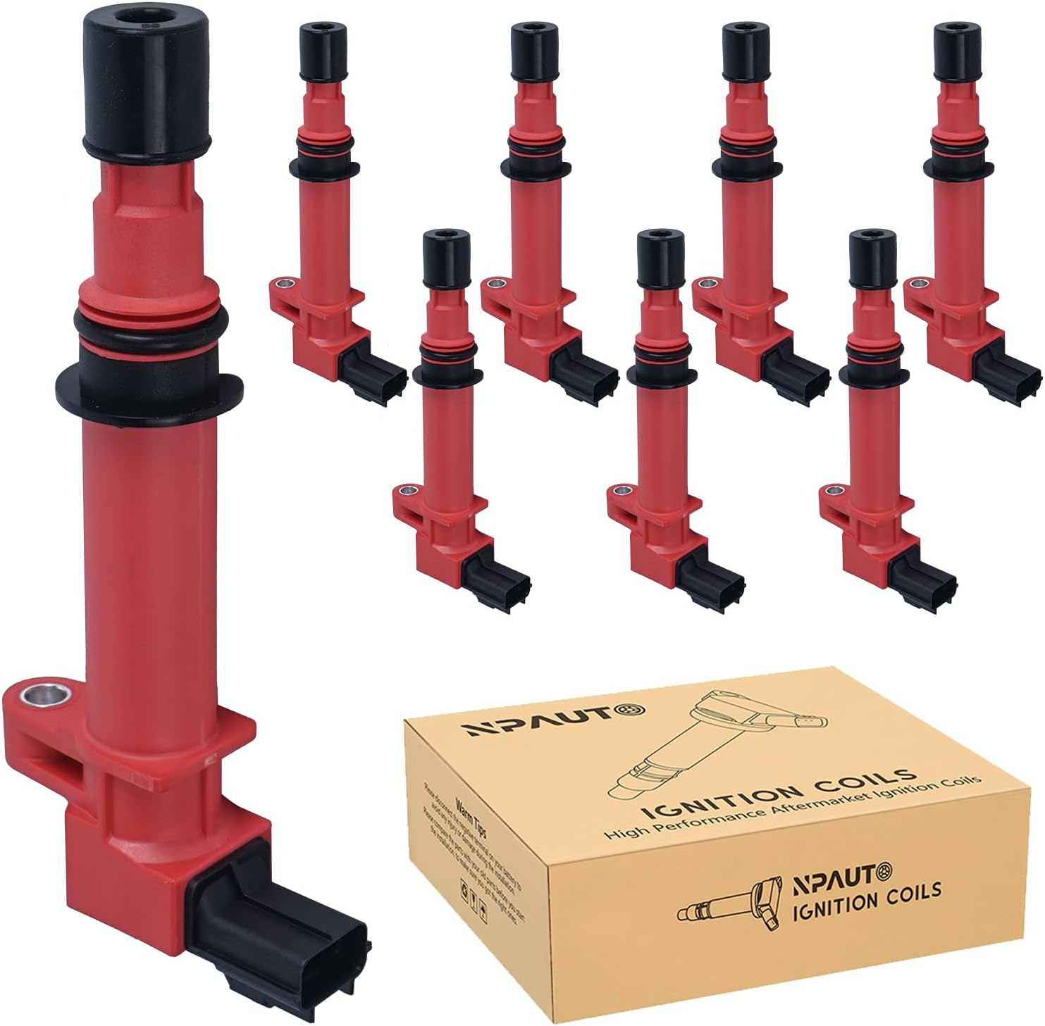 Ignition Coil Pack Replacement for 3.7 4.7 Dodge Ram 1500 Durango Dakota, Jeep Grand Cherokee Liberty Commander 1999 2000 2001 2002 2003 2004 2005 2006 2007, 3.7L 4.7L, UF270 C1231, 8pc