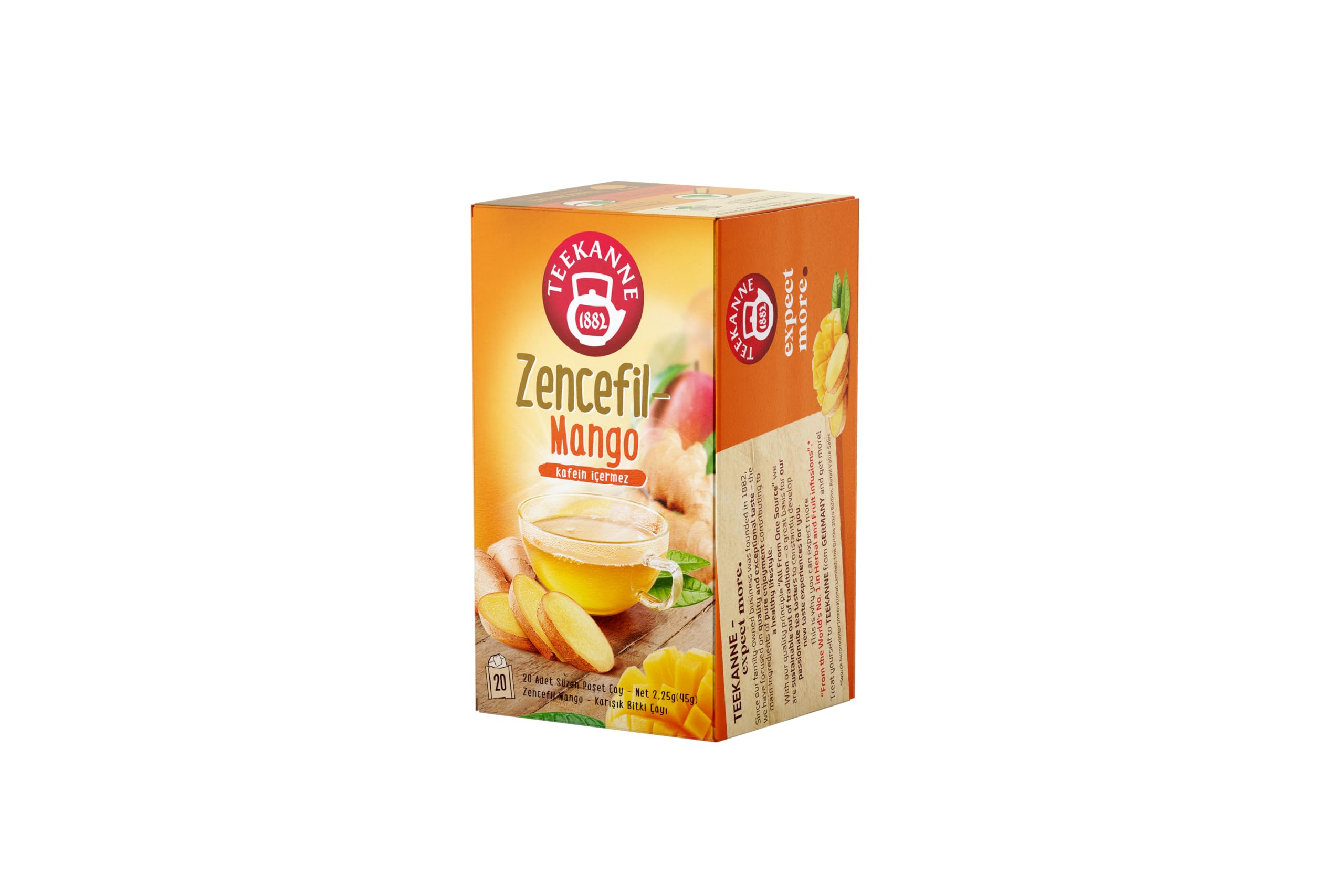 TEEKANNE Zencefil Mango Karışık Bitki Çayı 20'li 45 G
