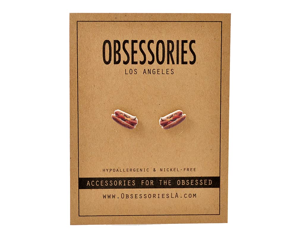 hot dog earrings