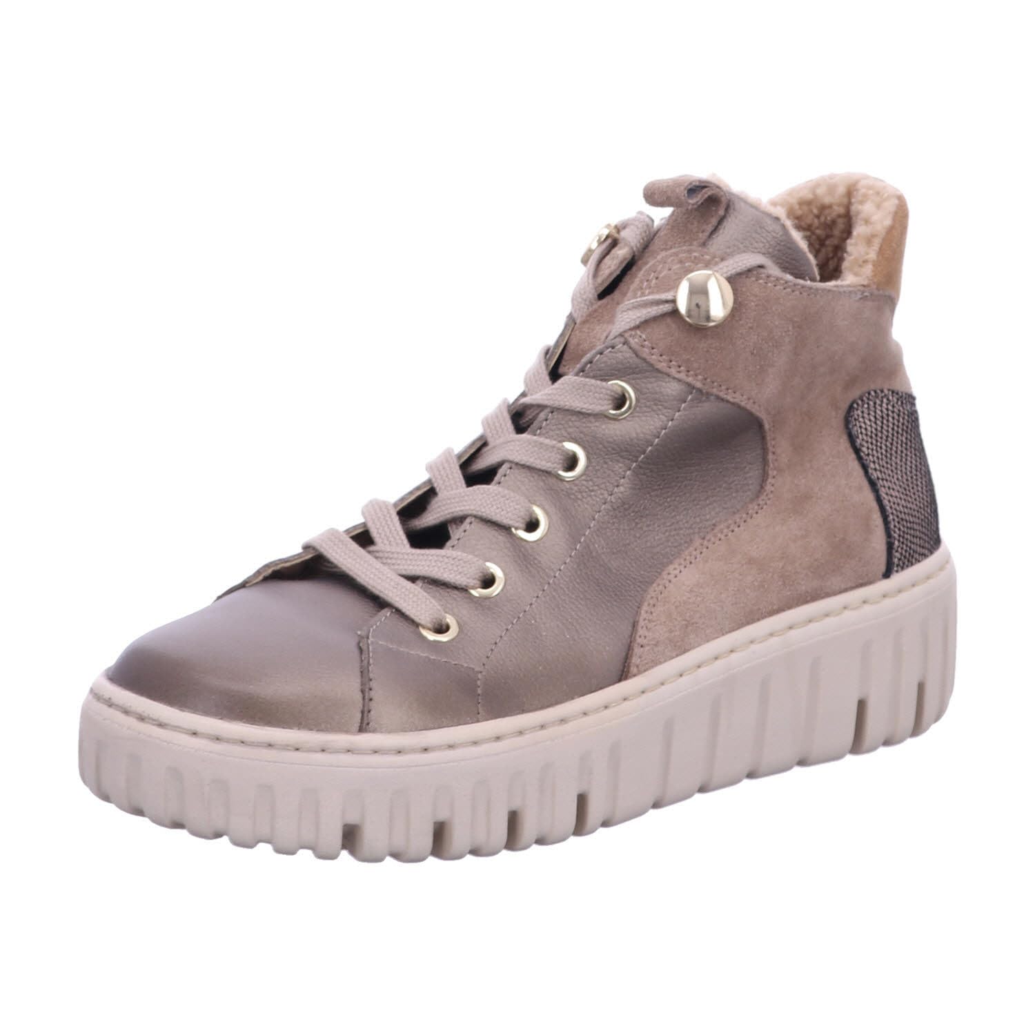Waldläufer H-Livia Schnürstiefel Beige