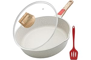 11-Inch Non-Stick Deep Frying Pan with Removable Handle