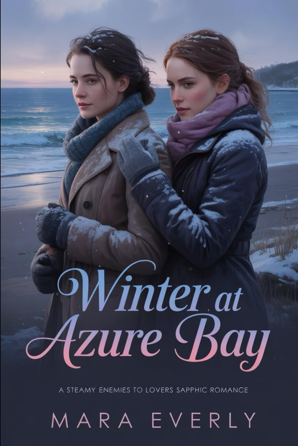 WINTER AT AZURE BAY: A Steamy Enemies to Lovers Sapphic Romance