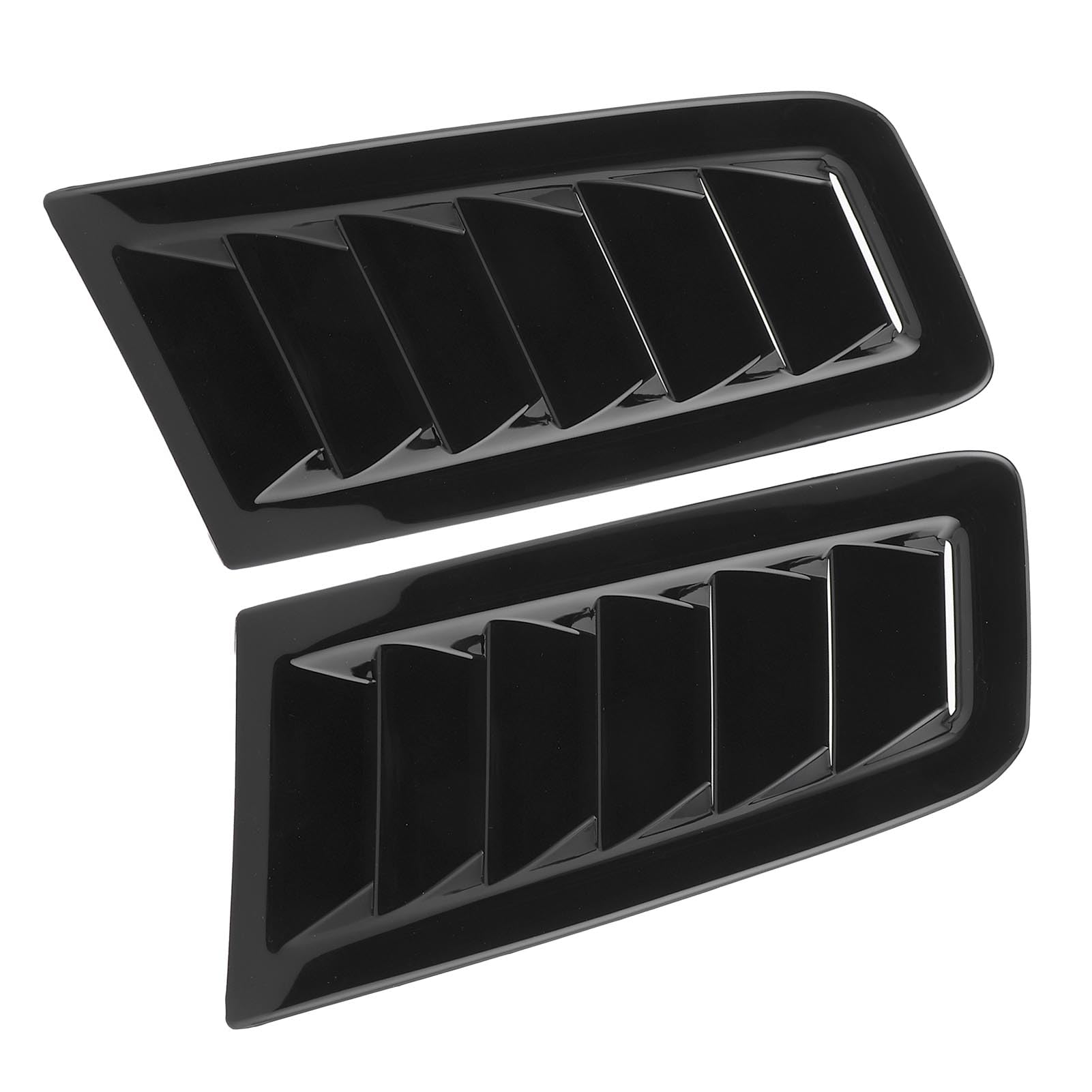 Estink RS MK2 Bonnet Air Vents ABS Plastic Easy Installation Wear Scratch Universal Hood Vents with Stylish Appearance (Gloss Black)