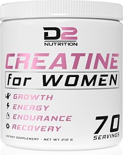 Creatine for Women - creatine women creatina booty gain supplements micronized monohydrate unflavored powder (70 Servings)