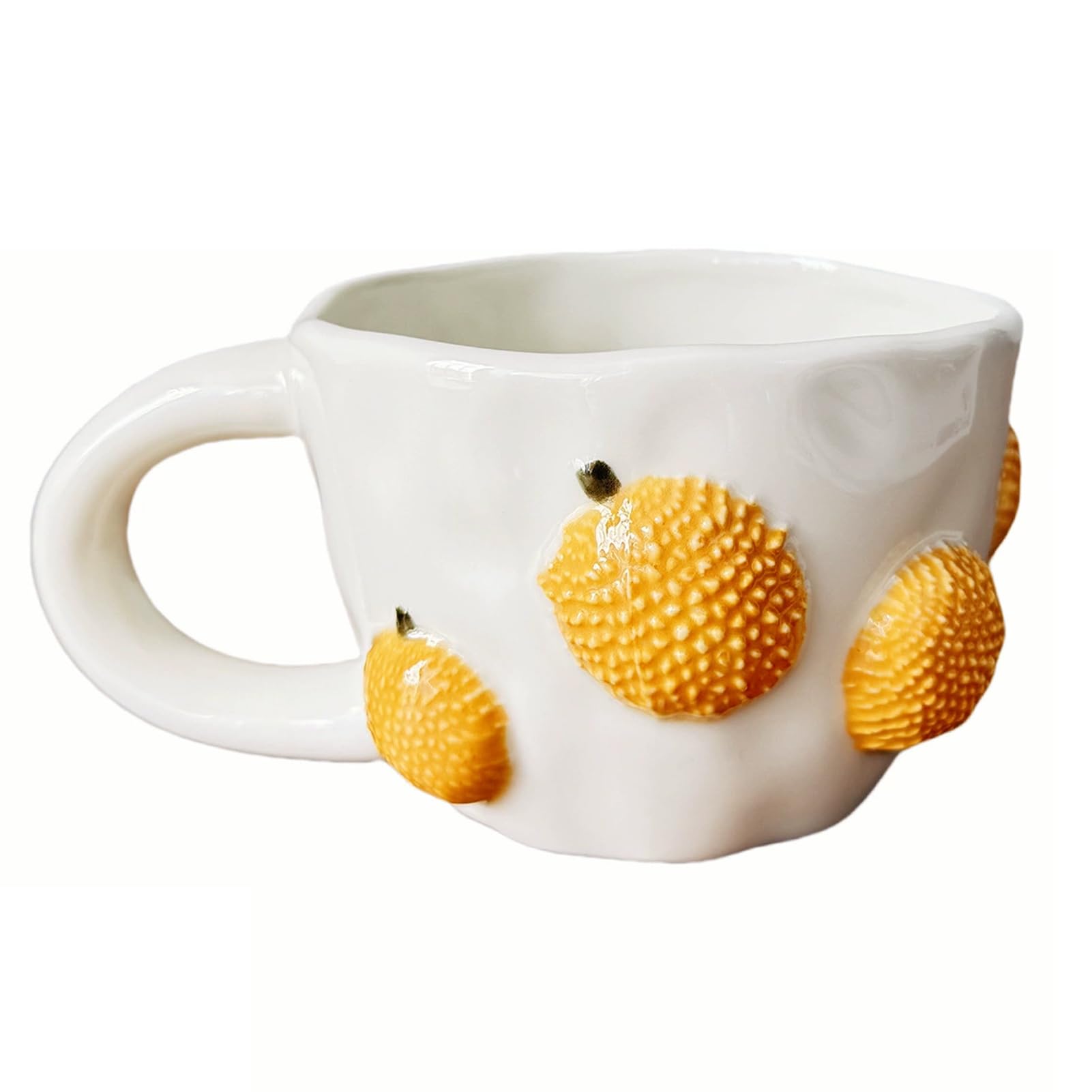Tazas grandes premium resistentes al calor con asa práctica para chocolate, 400ml