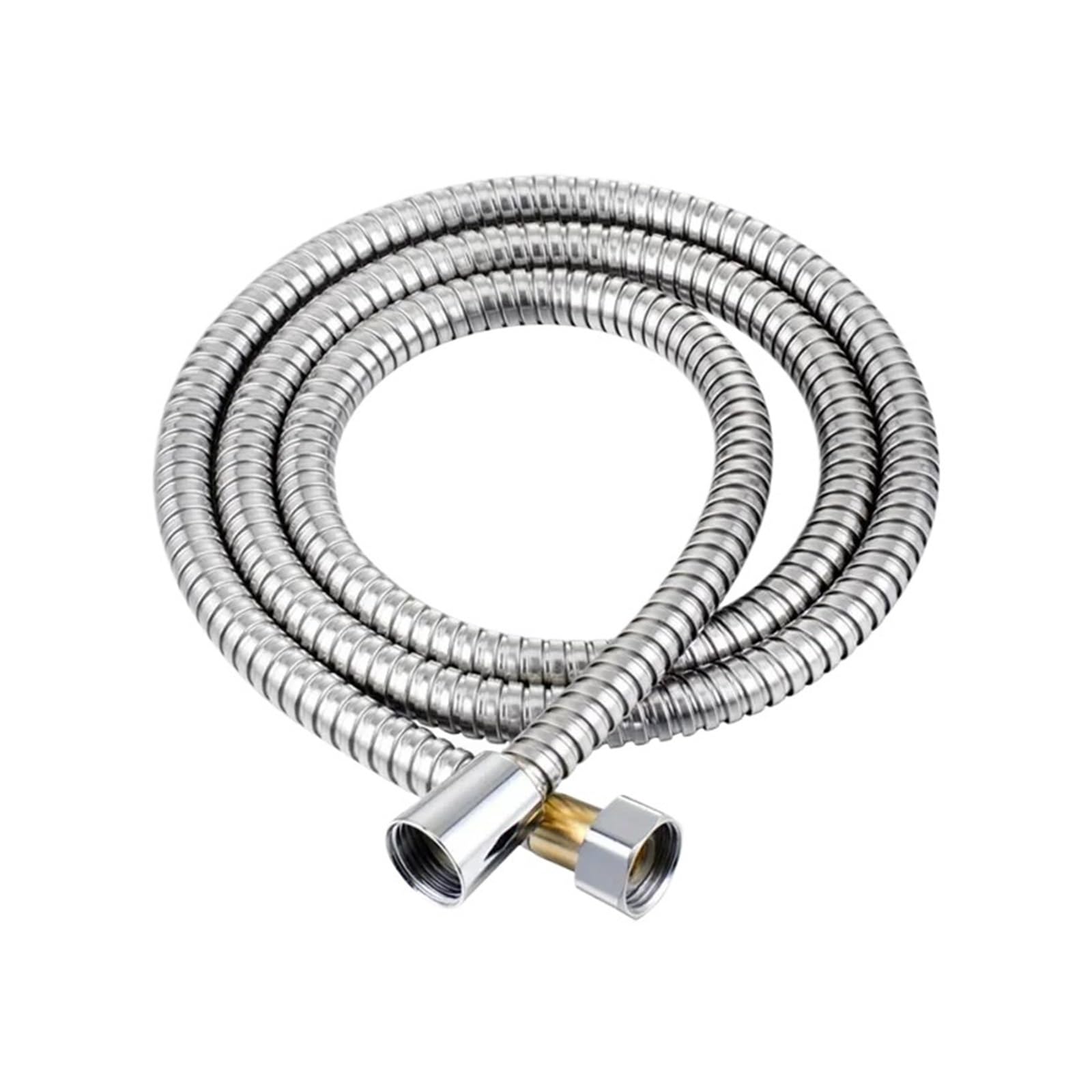Manguera de jardín Extensible, Accesorios de Ducha, extensión de Manguera SUS304 de 1,5/2 m, Flexible for baño(2m)