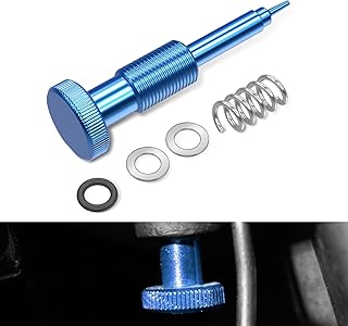 NICECNC Blue Fuel Adjustment Screw Compatible with Suzuki DRZ400S 2000-2022 DRZ400SM 2000-2022 Adjustable Fuel Screw 6061-T6 Aluminum See Fitment
