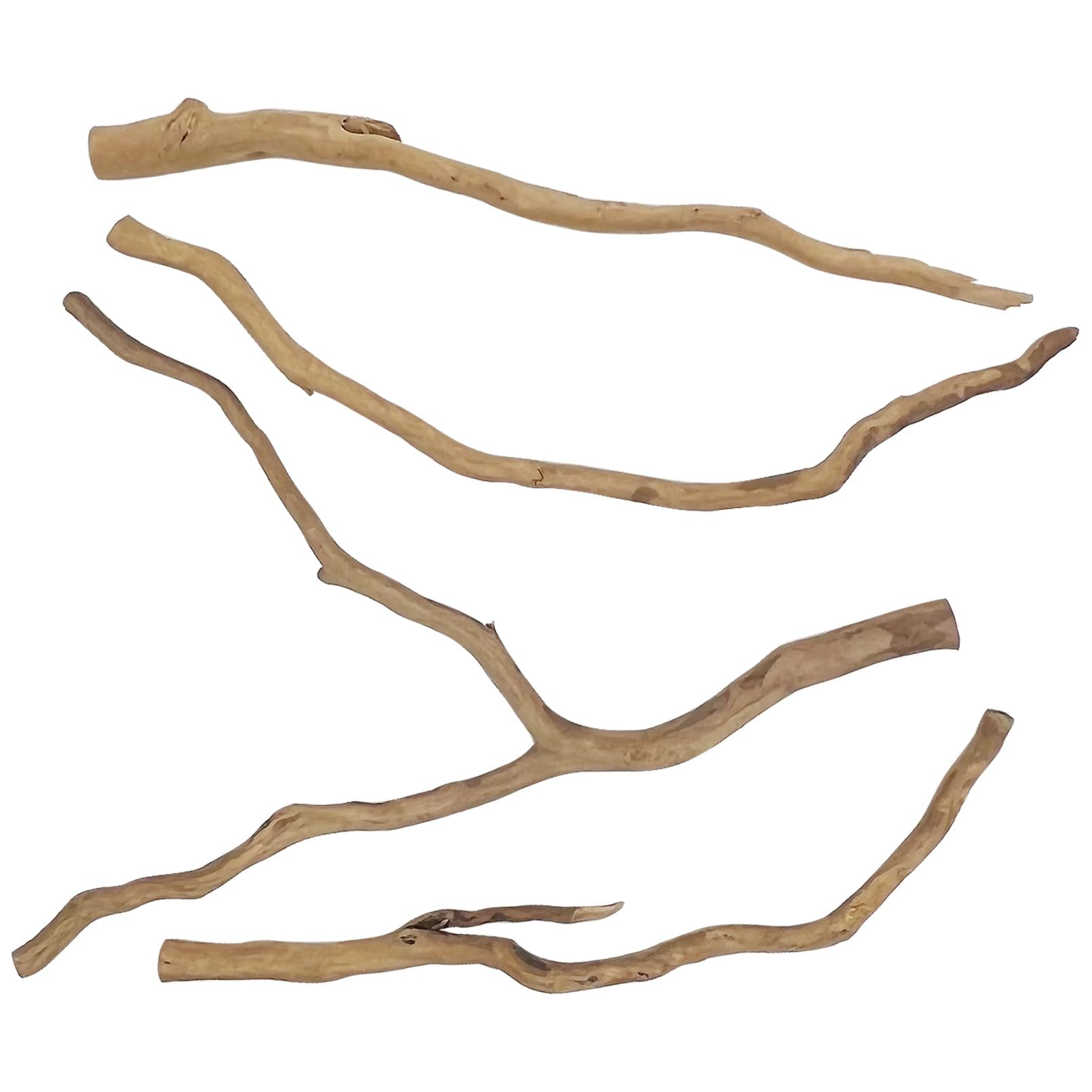 kathson Natural Driftwood for Aquarium Red Moor Driftwood Mix 12''-16'' Long Driftwood for Decorations 100 g Aquarium Driftwood Assorted Shapes Natural Aquarium Decor Driftwood(100