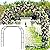 Metal Garden Arbor Wedding Arch 76.8 Inch H x 90.5 Inch W 94.5 Inch H x 55 Inch W Assemble Freely 2 Sizes for Various Climbing Plant Roses Vines Bridal Party Decoration Pergola Arbor (Black)