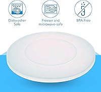 Vista 4 de IMPRESA 6 Quart Silicone Inner Pot Lid Compatible with Instant Pot DUO60/LUX60/Smart60 Pressure Cooker Cover - Clear, Retains Steam - Dishwasher &