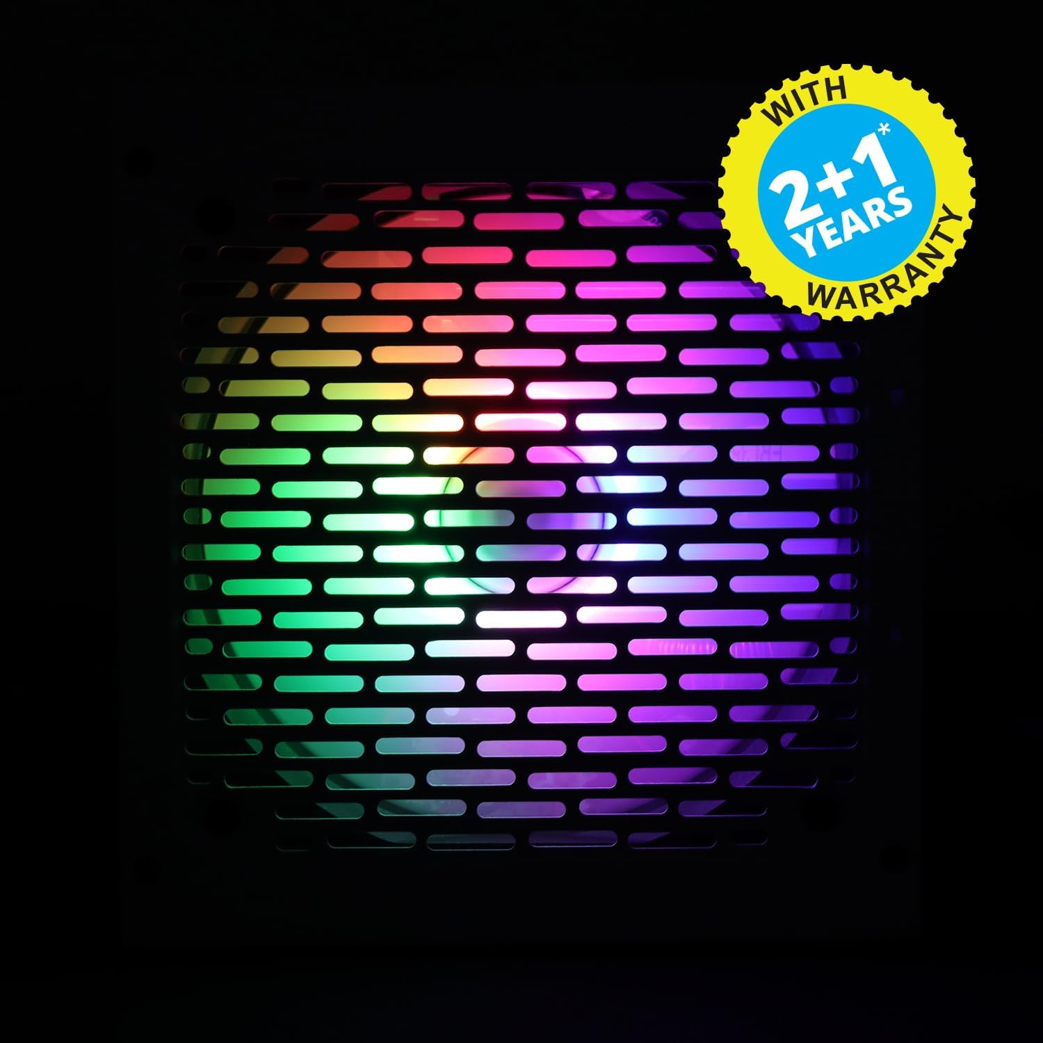 ZEBRONICS Newly Launched VS500Z 500W Non Modular Premium Power Supply with Silent 120mm RGB Fan, Long Flat Cables, PCIe x 1, SATA x 4, 12V 32A (Max.), Over Voltage/Short Circuit Protection(White)