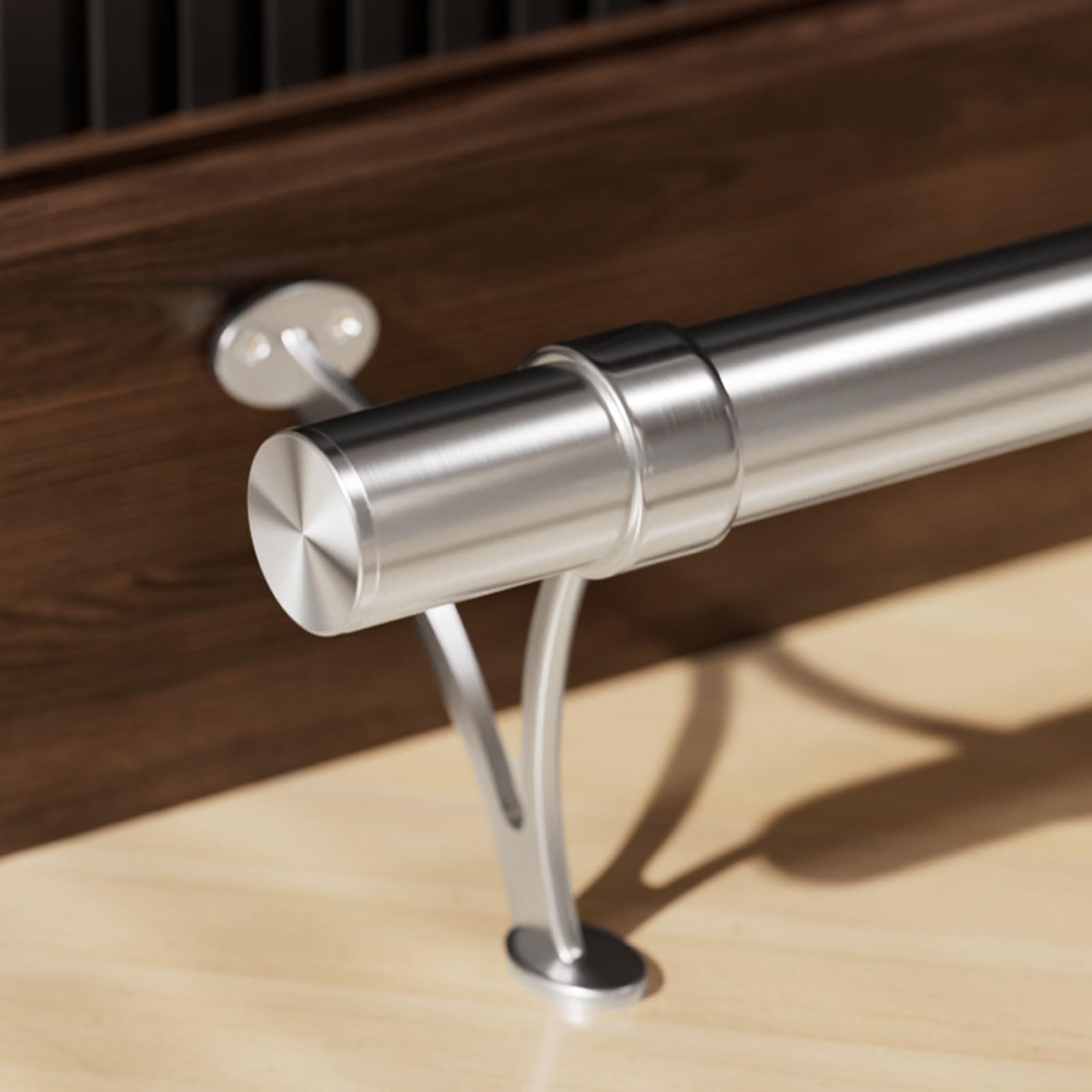 Bar Foot Rail Kit 6ft, 304 Stainless Steel Satin Finish 2" O.D Tubing with Bracket Hardware, Undercounter Foot Railing for Home Kitchen Restaurant Bar