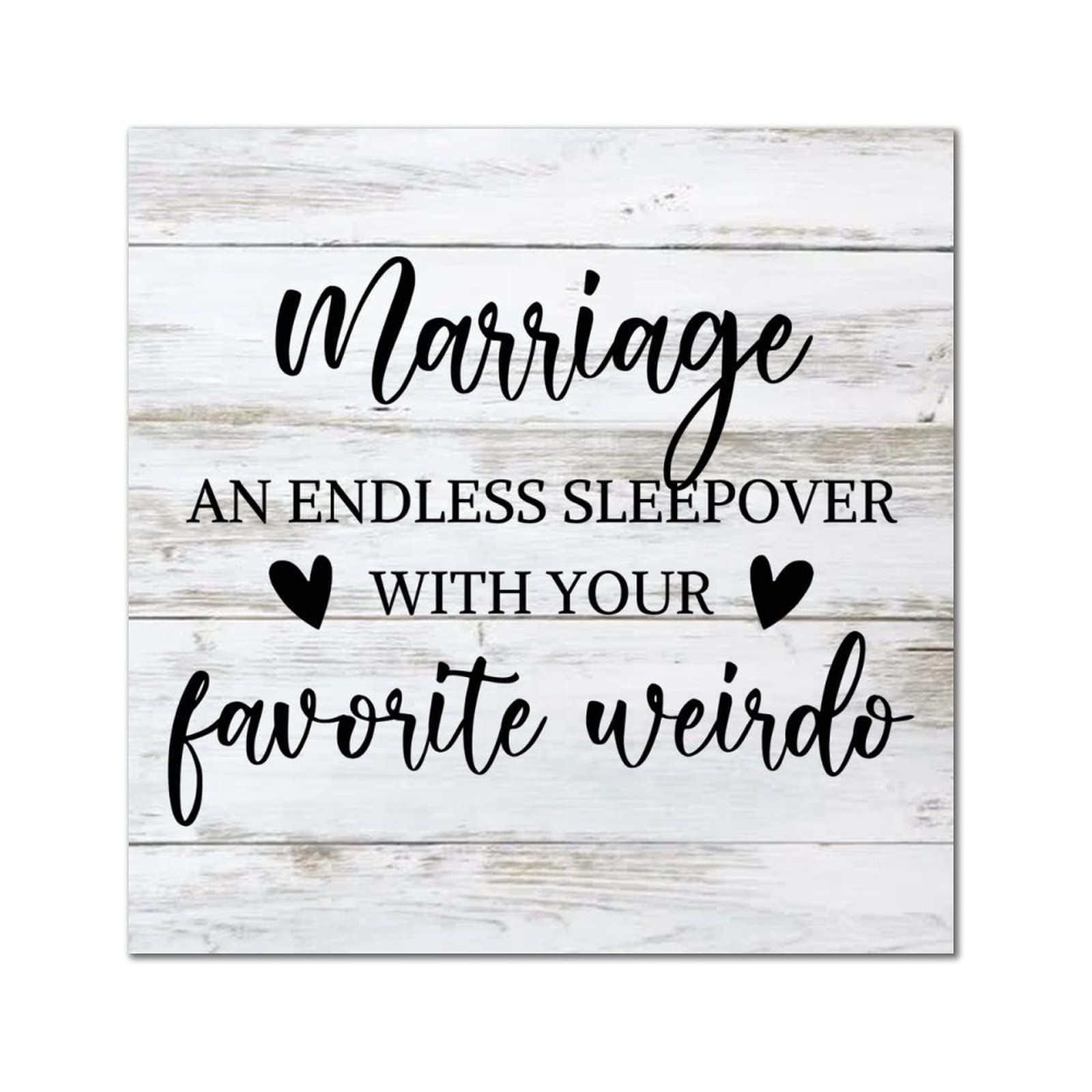Plaque murale vintage bois message amour humour marriage pour decoration interieure complice