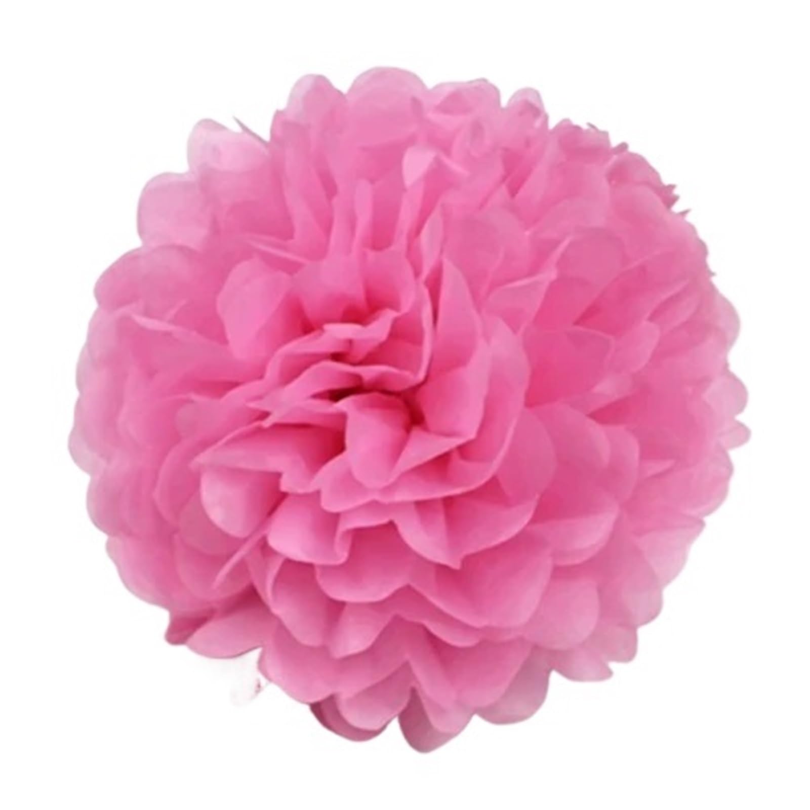 5pcs 10/15/20/25/30/35CM Paper Pom Poms for Wedding Ball Pompoms Birthday Party Supplies Home Decoration(Dark Pink,35cm)