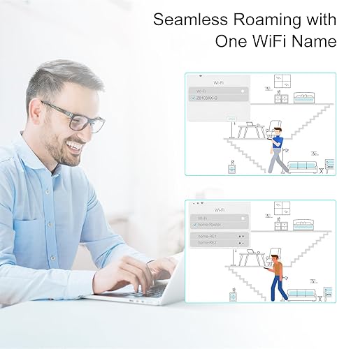 Miniatura 7 de Enrutador inalámbrico WiFi6, enrutador celular AX3000 de doble banda, 4 puertos Gigabit, red inalámbrica segura - Disfruta de la conectividad de