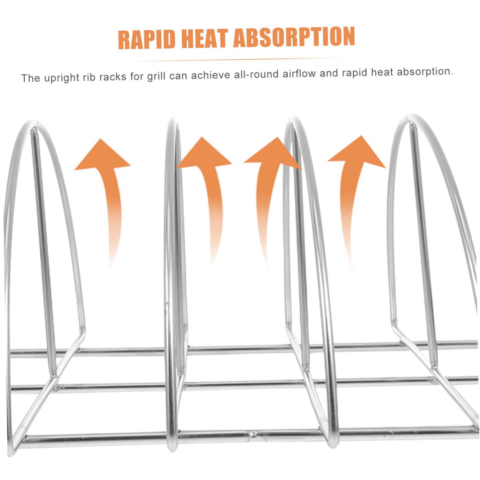 Parrilla Rápida Absorción de Calor para Barbacoa Portátil de Acero Inoxidable Adecuado para Picnic y Barbacoa en Casa