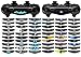 eXtremeRate 60 Stück Light Bar Decal Stickers Schützende Aufkleber Vinyl Wrap Decals kompatibel mit ps4,für ps4 Pro,für ps4 Slim Controller