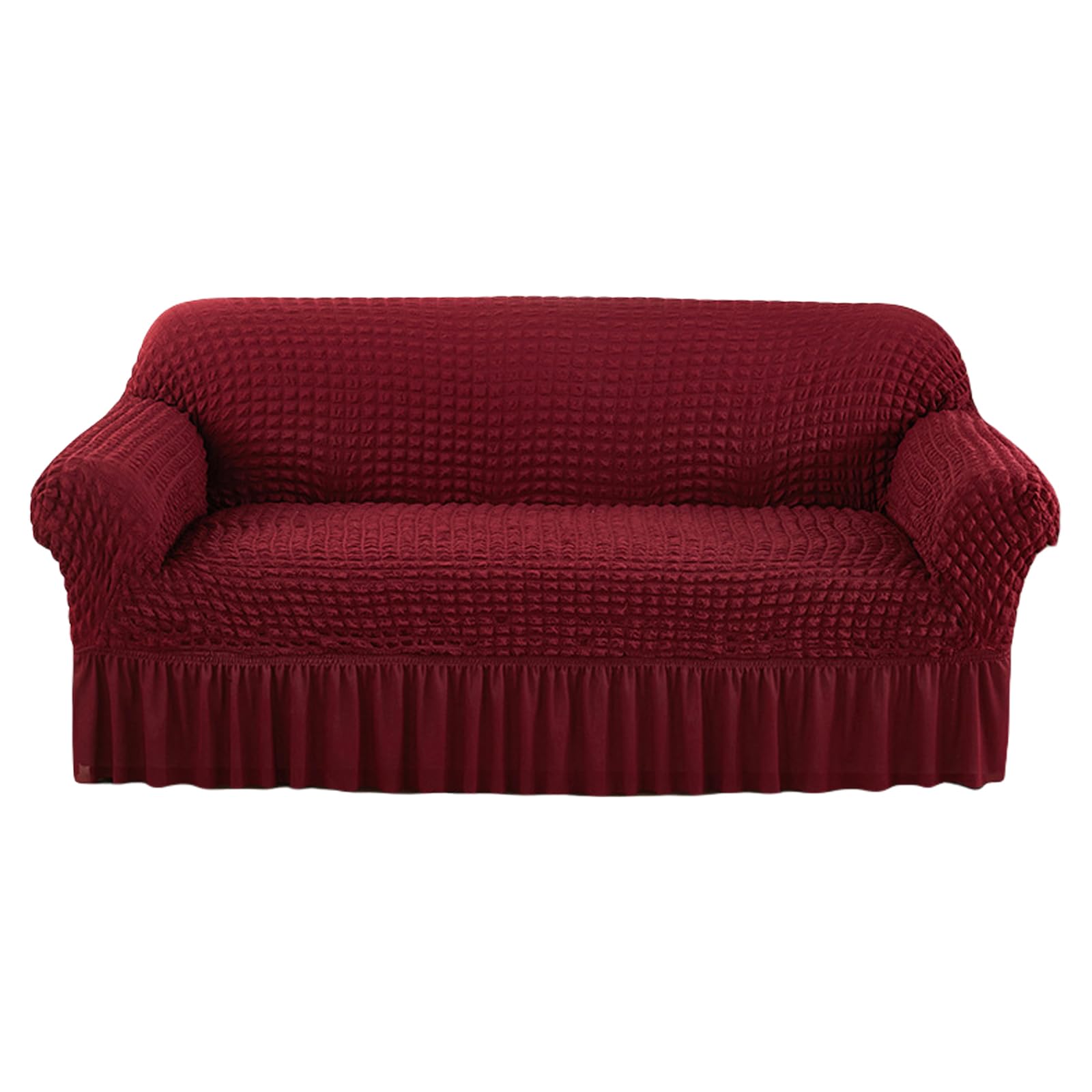 Kalttoy Seersuckers Sofa Covers Stretch Sofa European Slipcovers Armchair Covers Corner Couch 3 Seats Polyester Protectors