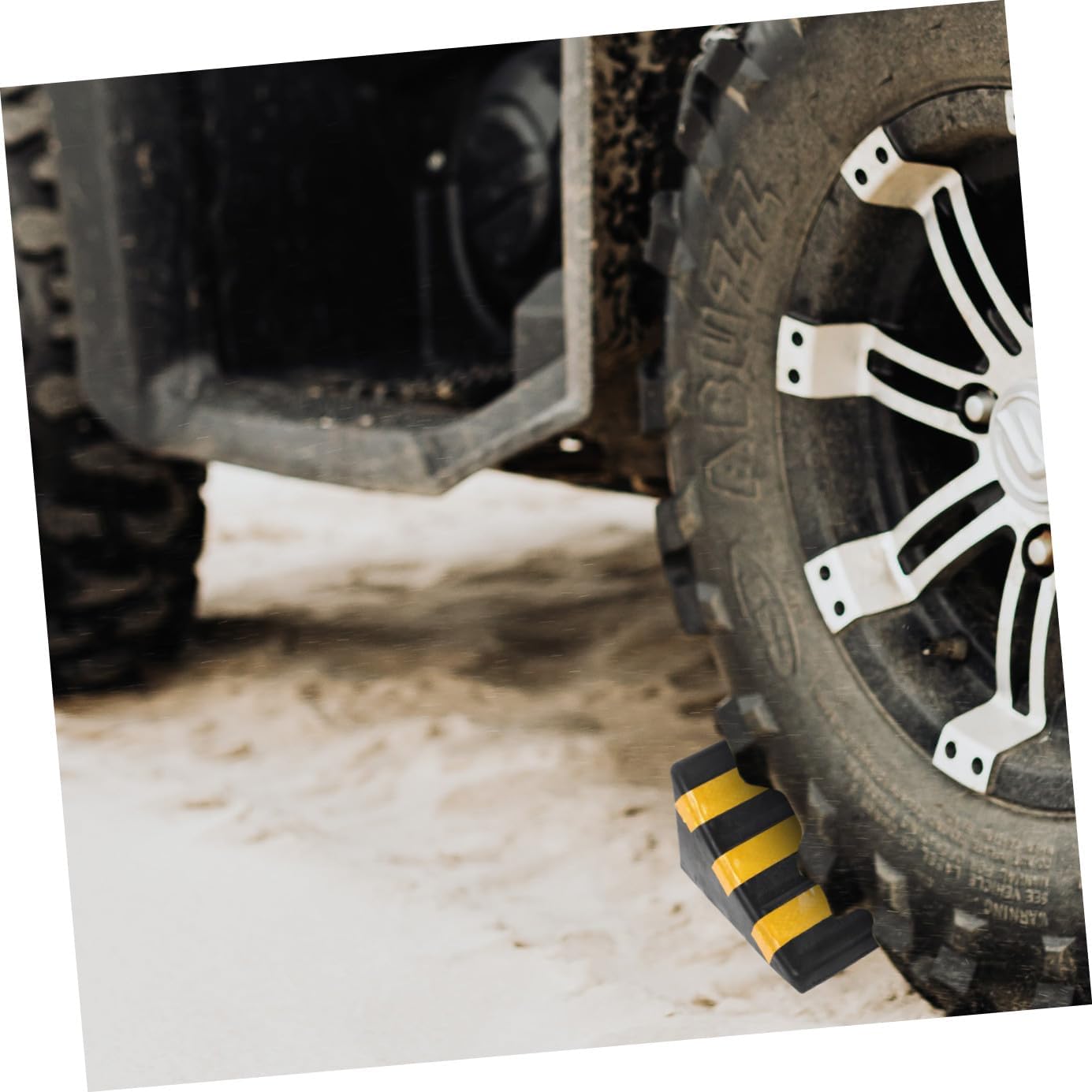 Rubber Wheel Chock Heavy Duty Car Motorcycle Anti- Block