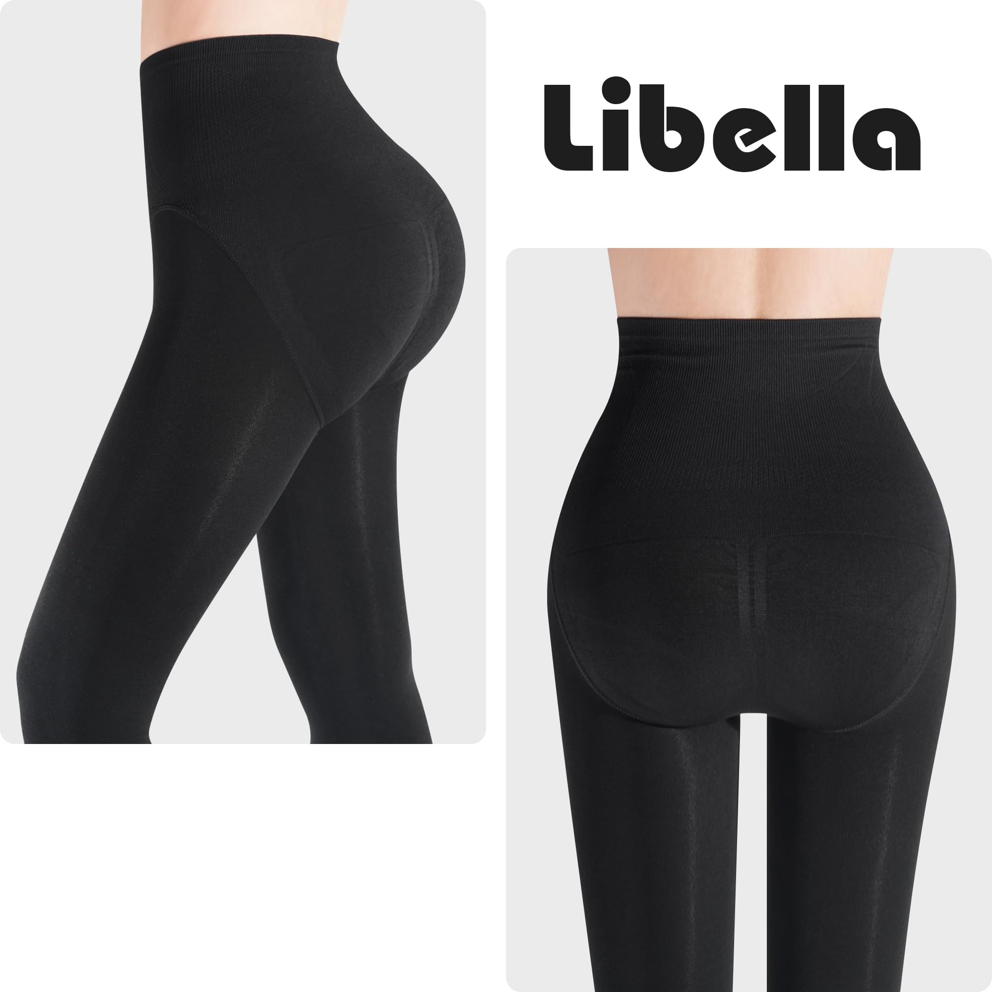 Libella Collant termici da donna collant invernali foderati Accogliente senza cuciture opaco caldo Collant invernali Stretto Multicolore 4174VA
