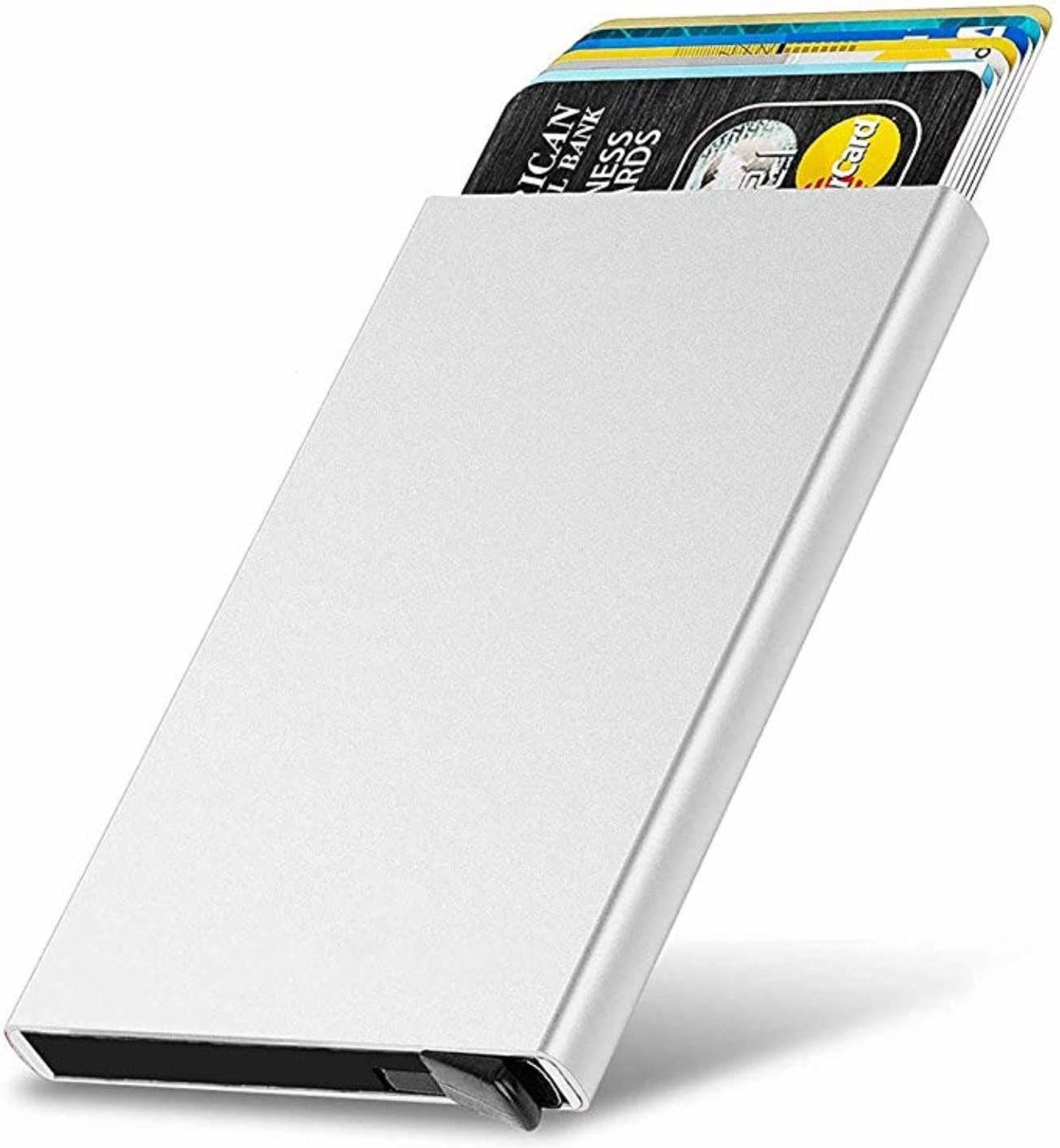 Unique Brand Men & Women Casual, Ethnic, Evening/Party, Formal, Travel, Trendy White Aluminium Card Holder Wallet (6 Card Slots)-image-45
