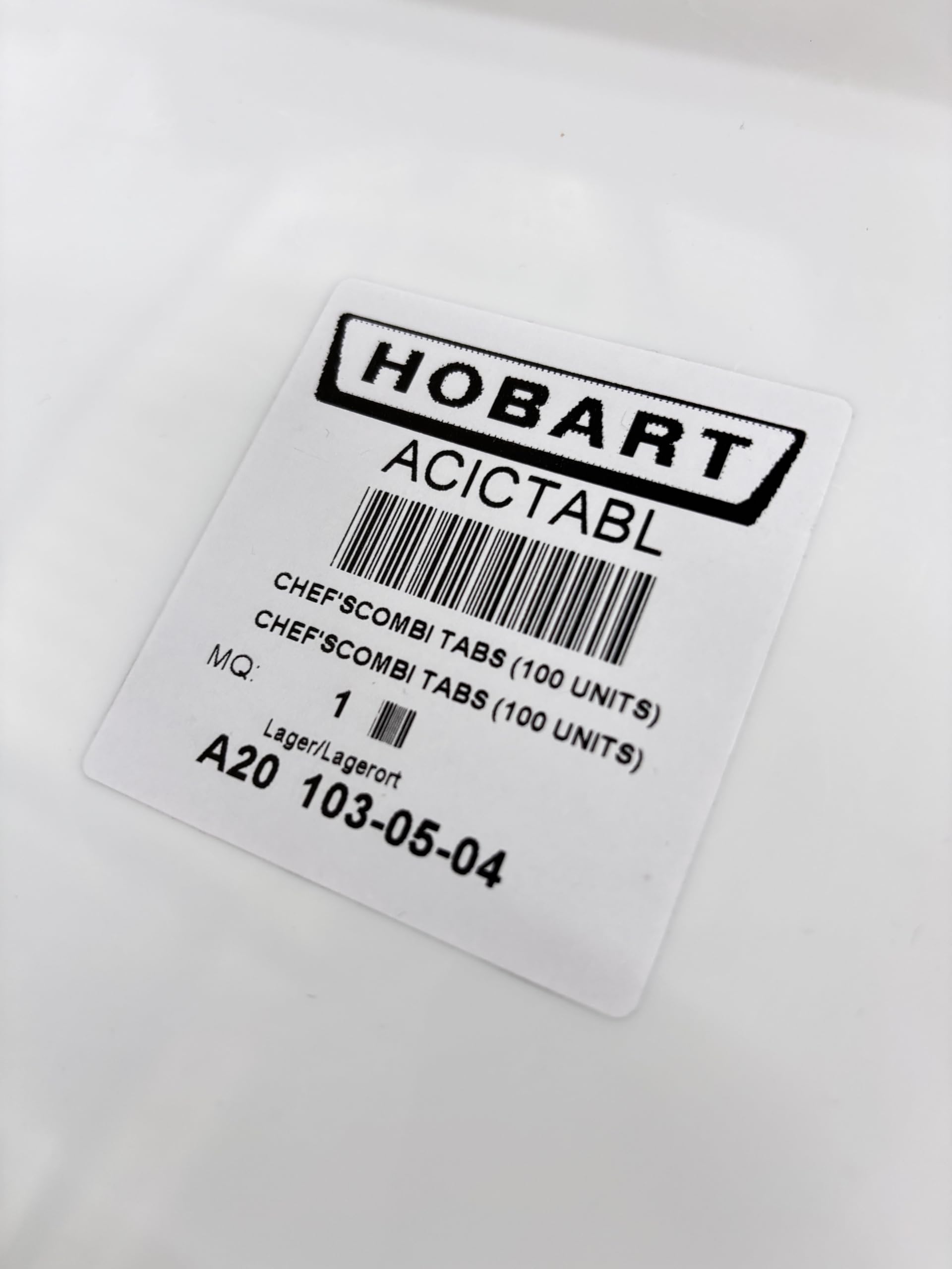Hobart ITW Cleaning Tabs, Reinigungstabletten für Kombidämpfer mit Automatischem Reinigungssystem, Salm Gastro, 100 Stück
