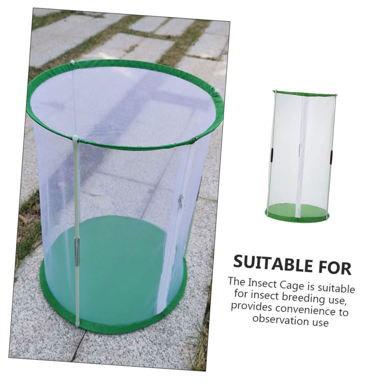 Leichter Insektenkäfig aus Polyester mit Sichtbarem Käfig Design als Schmetterlingszuchtkäfig und Beobachtungskäfig für Schmetterlinge und Insekten