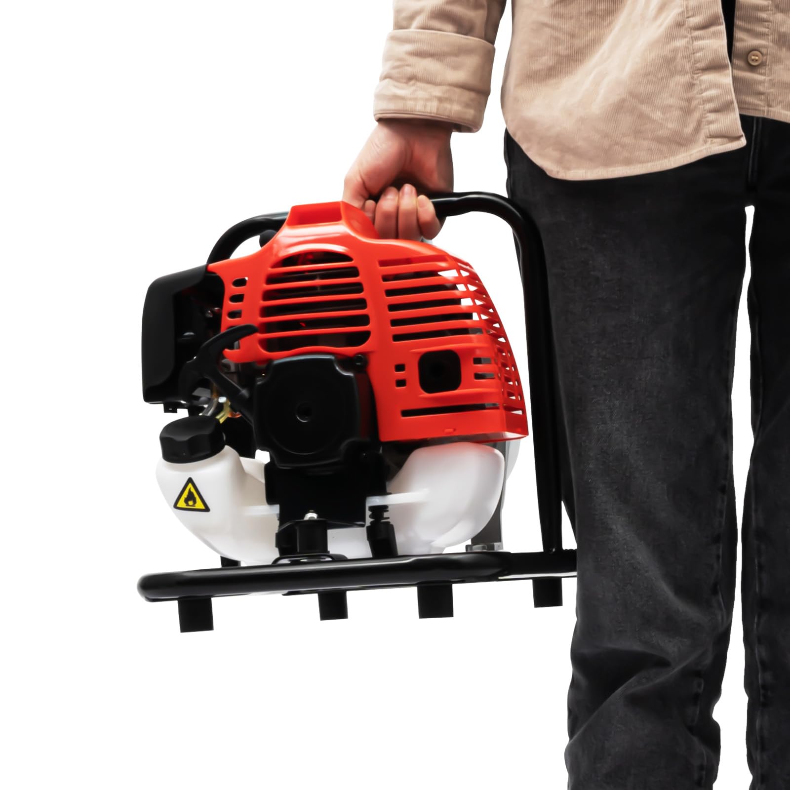 Bomba de agua de gasolina, 1400 W, 25 mm/1 pulgada, diámetro de la manguera, bomba de agua sucia, bomba de estanque, 40,2 CC, 2 tiempos, motor de gasolina, bomba de agua, caudal máximo 10 m³