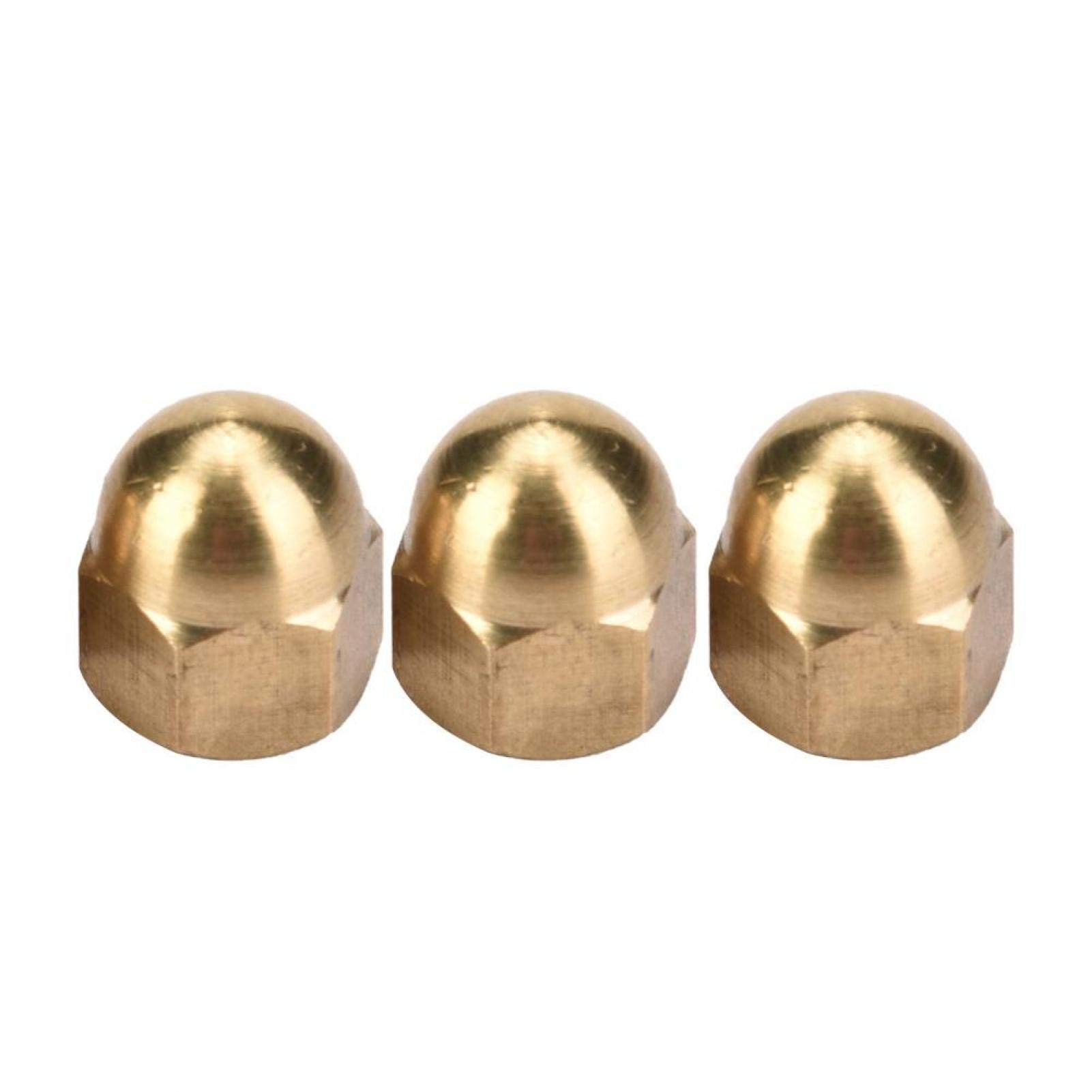 10 Dadi A Ghianda (acorn/cap) In Ottone 8-32 - Filettatura Pollici - Rivercity Fastener