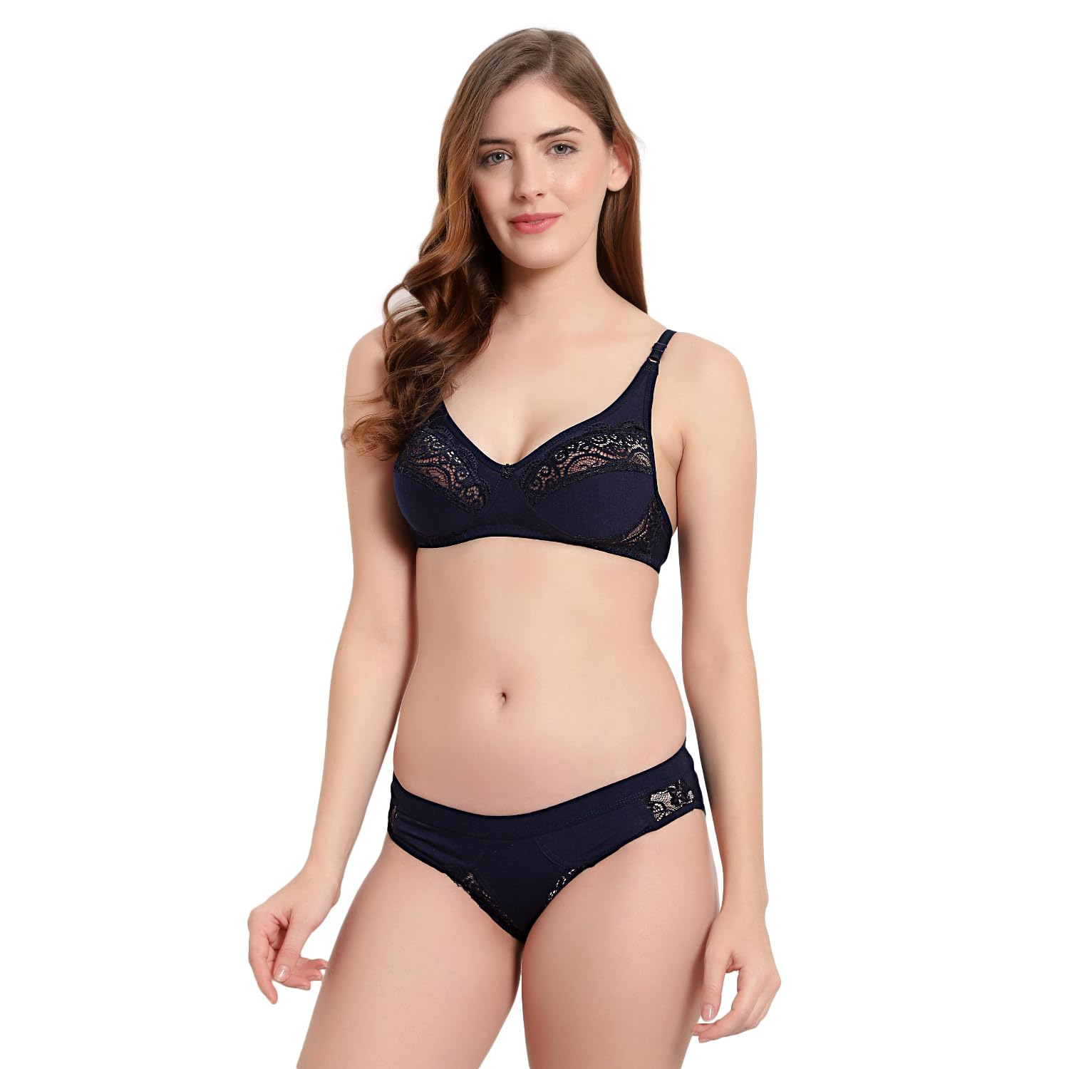 Women's Lace Honeymoon Lingerie | Sexy Bridal Sleepwear | Adjustable Straps Chemise for Comfort (Size: 30 to 36 in B - Cup)