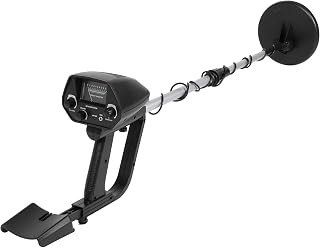 Detector de metal, detectores de metal profissionais à prova d'água para adultos com modo de reconhecimento de modo metálico completo e haste ajustável, detector de ouro de bobina de 16,5 cm, localizador de ouro subterrâneo para caça ao tesouro