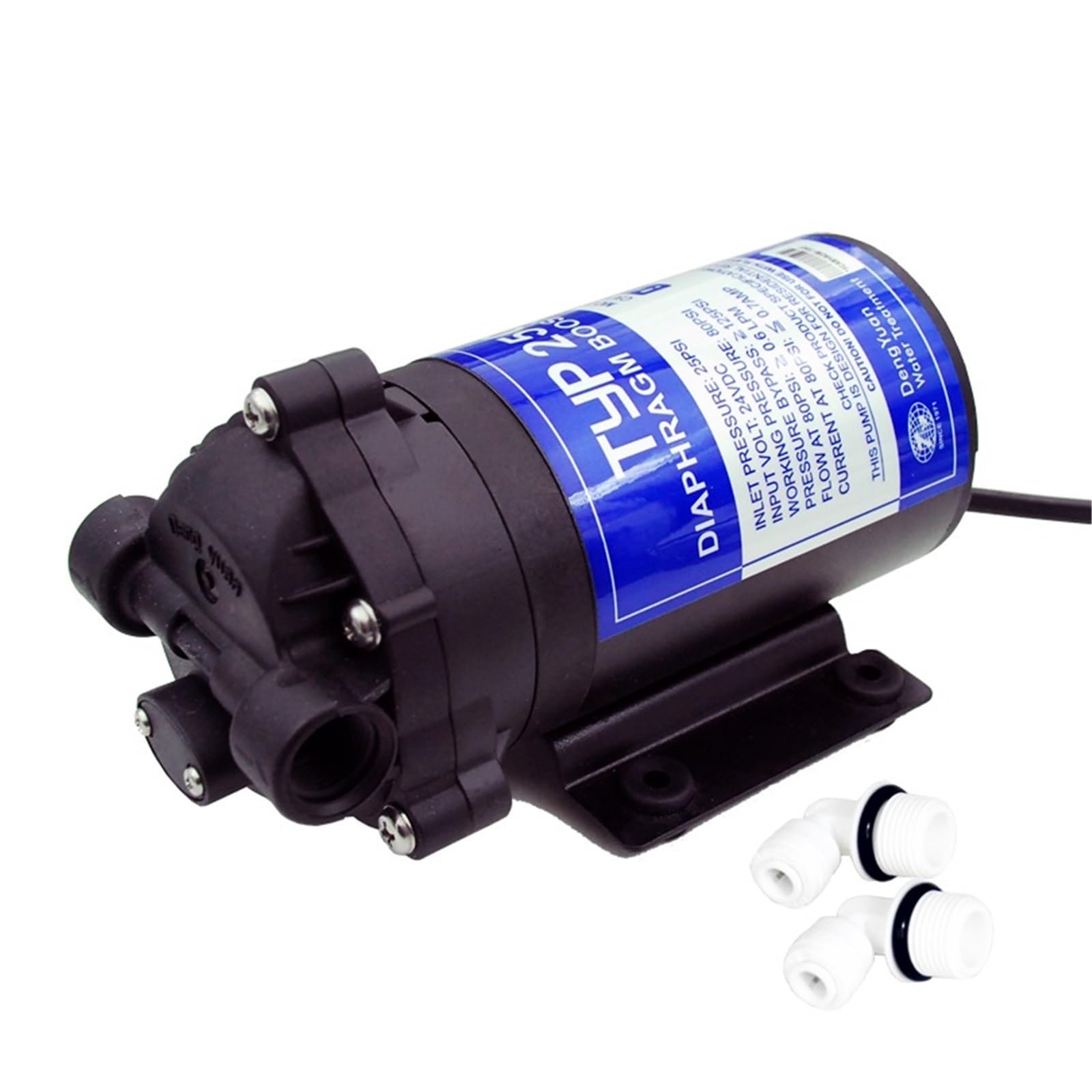 1 Uds. Bomba de refuerzo de agua RO 24V 50gpd 2500NH aumenta la presión del sistema de agua de ósmosis inversa