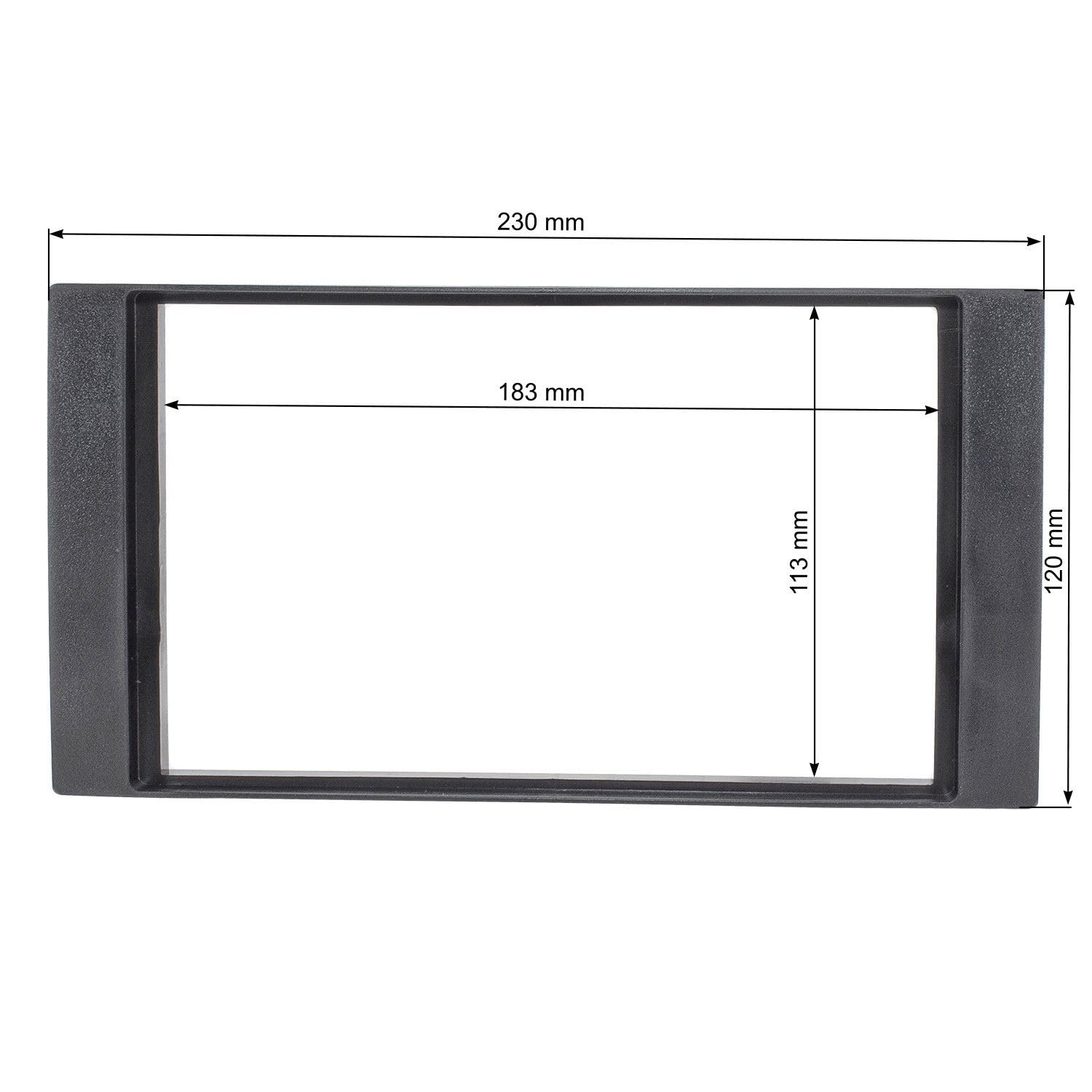 tomzz Audio 2415-072 Doppel DIN Radioblende Set kompatibel mit Ford Focus 2 Fiesta C-Max S-Max Galaxy Mondeo Kuga Transit schwarz Quadlockadapter ISO Antennenadapter Entriegelungsbügel
