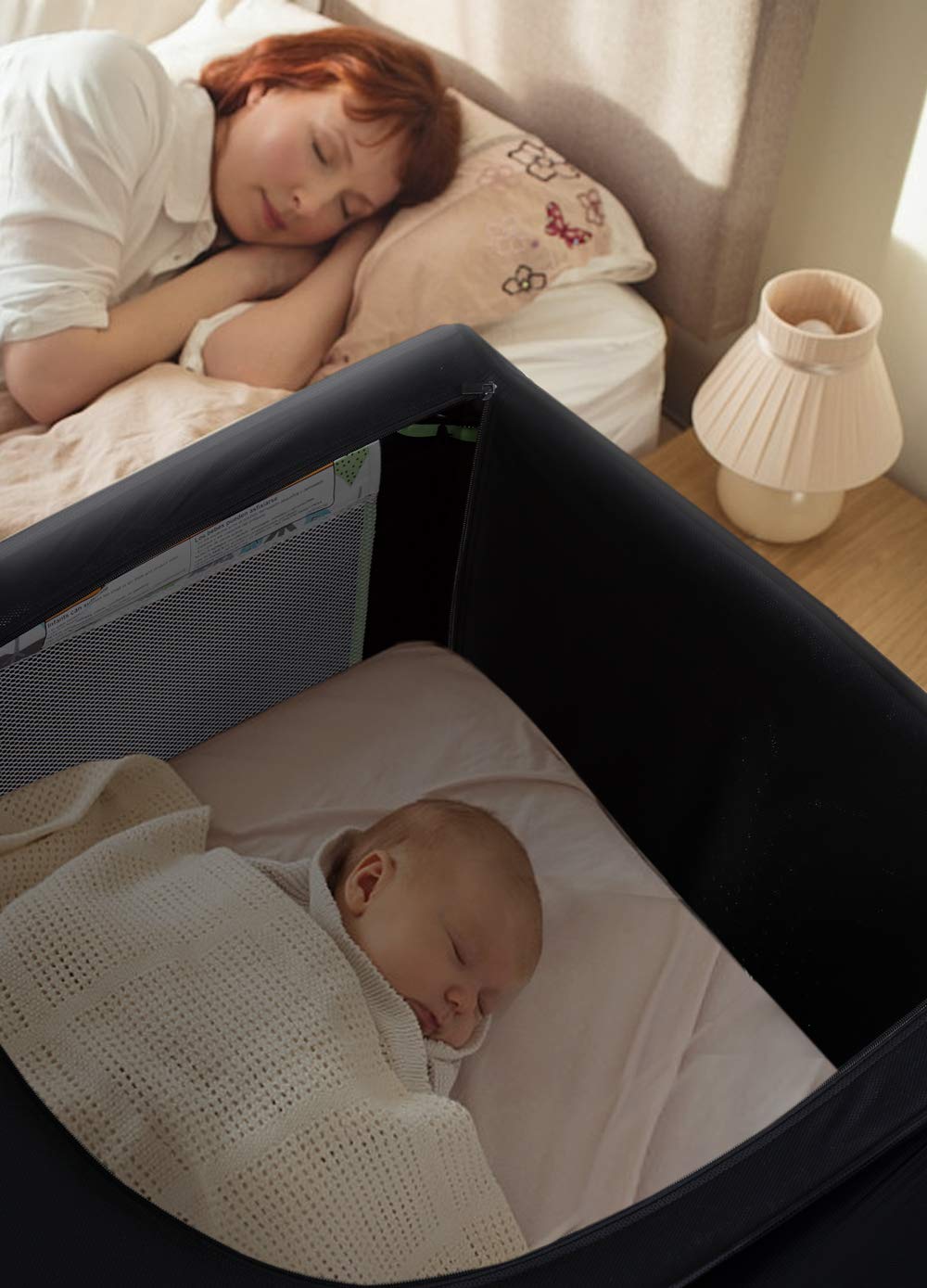 Brolex Mini Crib Canopy Cover for Pack and Play Portable Travel Cribs, Stretchy Breathable Netting Tent and Shade for Indoor or Outdoor Naps, Play or Sleeping, Baby Safe Child Protection : Baby