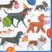 Produktbild Hund Party Cocktail Servietten Papier Servietten Hund Geburtstag Party Winston 20er-Packung mehrfarbig