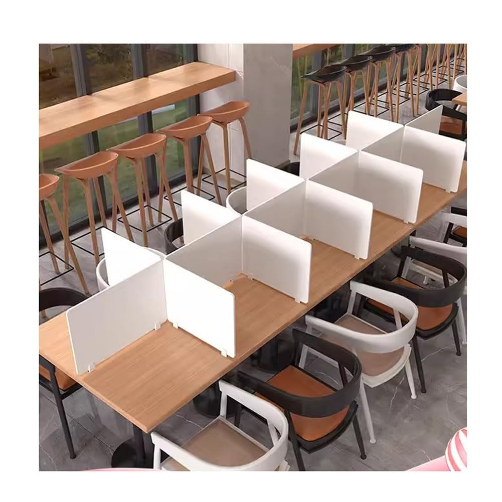 Potubi White Desk Privacy Dividers, Divider Multiple Sizes(40X40cm)