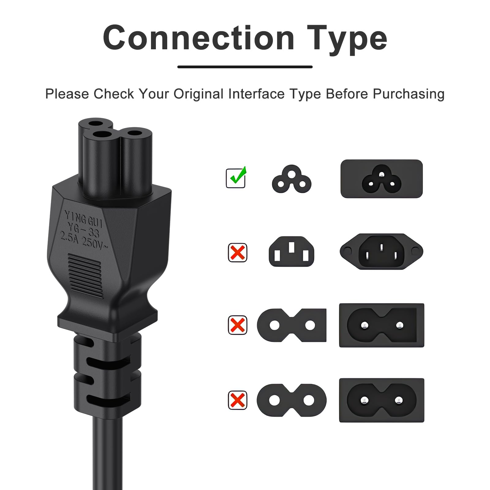 Cavo Di Ricarica Airwak Per Ninebot Segway Max G2/G30/G30P/P65/P100S | 3m Spina UE | 250V 10A 3x0.75mm² - 2