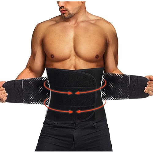 TAILONG Neoprene Waist Trimmer Ab Belt for Men Waist Trainer for Women Corset Slimming Body Shaper Workout Sauna Sweat Band