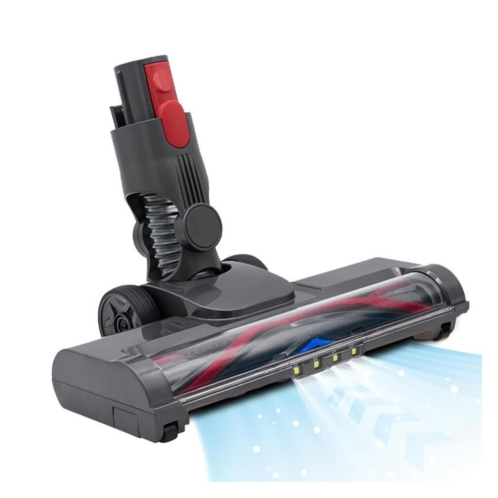 El Cabezal Del Cepillo Giratorio Eléctrico De La Aspiradora Es Compatible Con Los Rodillos De Cerdas For Alfombras Y Madera Dura Dyson V7, V8, V10, V11, V15.