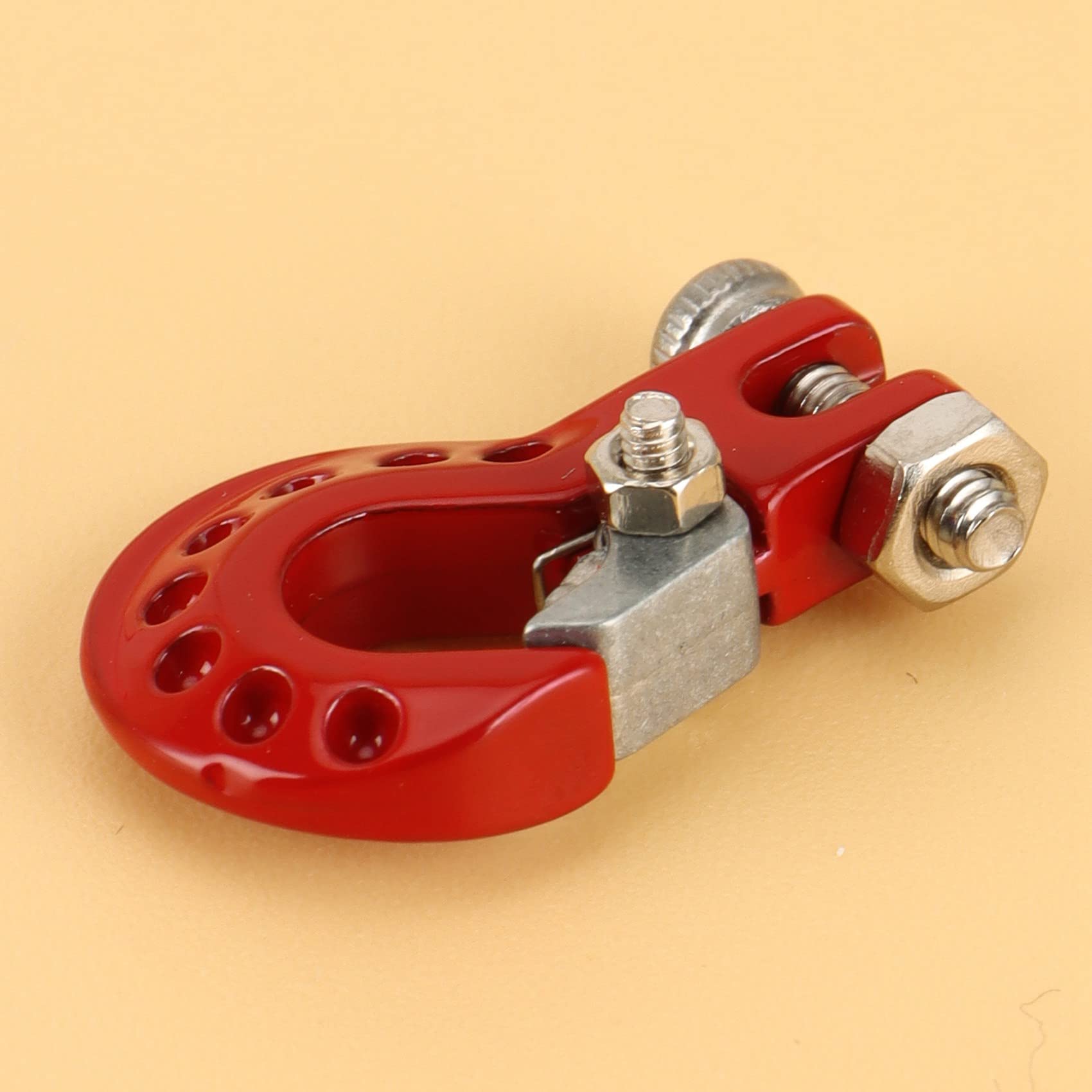 2 StüCke Metall AnhäNgerhaken Windenhaken Dekoration für 1/10 RC Crawler Auto SCX10 TRX4 D90 Upgrade Teile,1