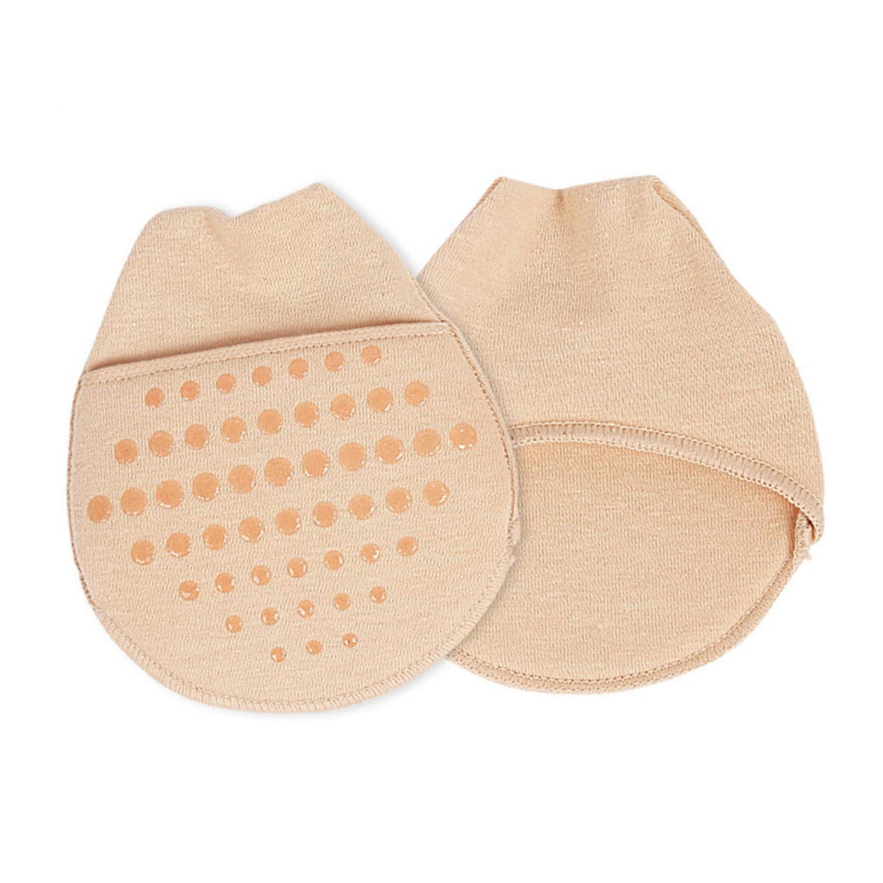 COLLBATH Invisible Forefoot Cushion Half Liner Socks for Women Breathable No Show Socks with Silicone Pad