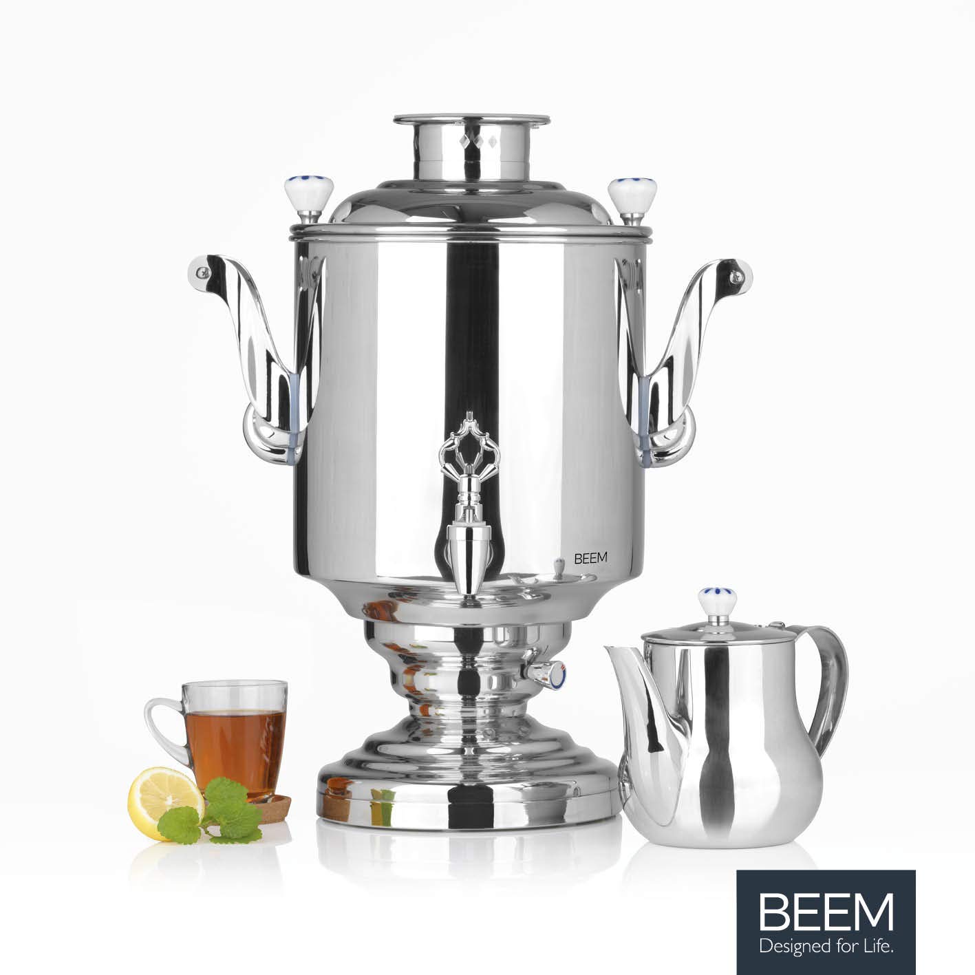 BEEM Samowar, acciaio inox