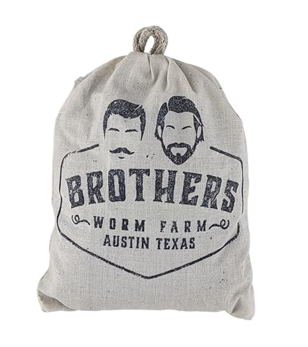 BROTHERS WORM FARM - Mezcla de gusanos de compost rojo Wiggler de 12 LB (500). Gusanos vivos para compostar y crear fundiciones de gusanos en casa.