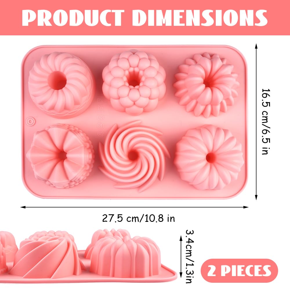 Mini tulbandvorm, siliconen, diameter 7 cm, 6 stuks, anti-aanbaklaag, herbruikbare spiraalvorm, tulbandvorm, tulbandvorm, tulbandvorm, voor koekjes Mini tulbandvorm, siliconen, diameter 7 cm, 6 stuks, anti-aanbaklaag, herbruikbare spiraalvorm, tulbandvorm, tulbandvorm, tulbandvorm, voor koekjes