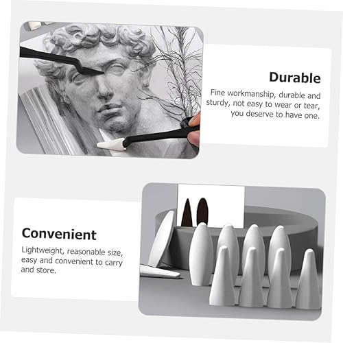 Miniatura 4 de 1 juego de grafito en polvo para artista, suministros de dibujo, herramienta de mezcla de bocetos, limpiaparabrisas, carbón, dibujo, artista,