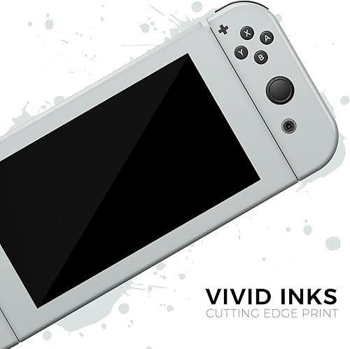 Miniatura 6 de Design Skinz - Compatible solo con Nintendo Switch Joy-Con - Calcomanía protectora de vinilo extraíble resistente a los arañazos - Gris claro sólido