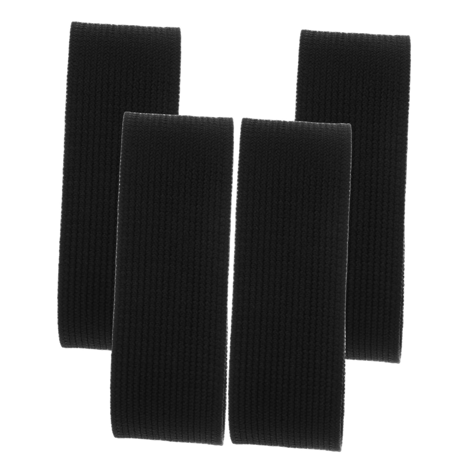4pcs Elastic Band Hiking Legging Band Legging Rope Outdoor Garter Straps Legging Garters Riding Boot Straps Self-adhesive Elastic Bands Cycling Garter Straps Blended Black
