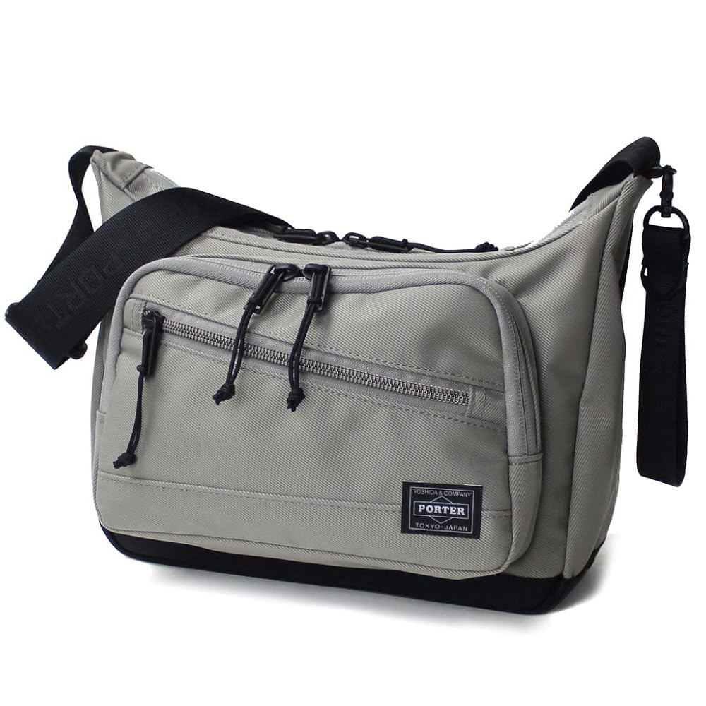 PORTER FRONT ショルダーバッグ L グレー PORTER FRONT ショルダーバッグ L グレー ポーター PORTER