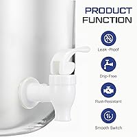 Vista 18 de Honoson 12 juegos de grifos de repuesto sin BPA, palancas de boquilla reutilizables para válvula de grifo para riego al aire libre, barril