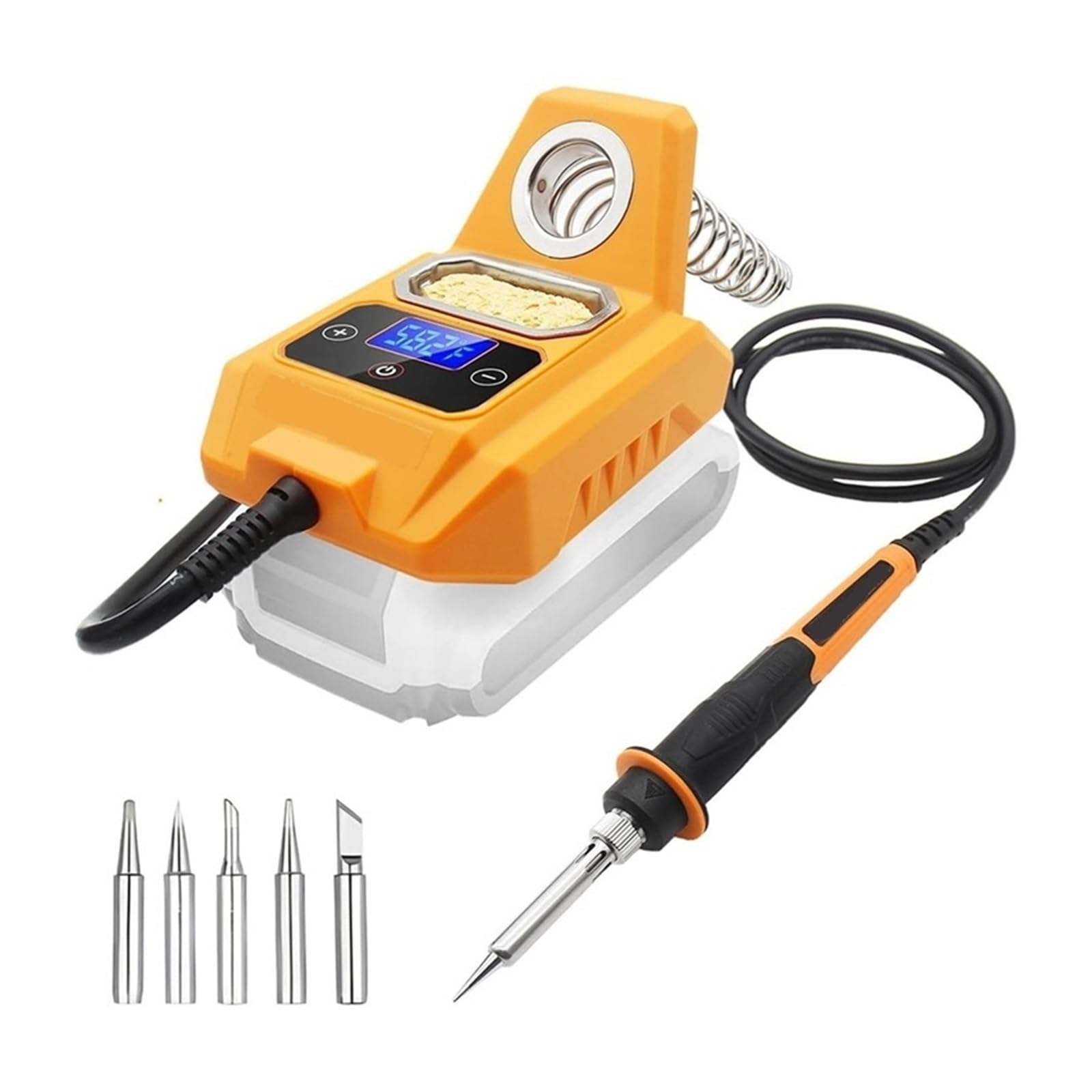 Bezprzewodowa Stacja Lutownicza Do Akumulatora 20 V Max - Elektryczna Z Cyfrowym Wyświetlaczem LCD Szybkie Nagrzewanie